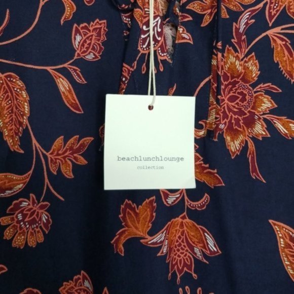 NWT BEACH LUNCH LOUNGE CINDY FLORET PEASANT DRESS - Picture 4 of 9